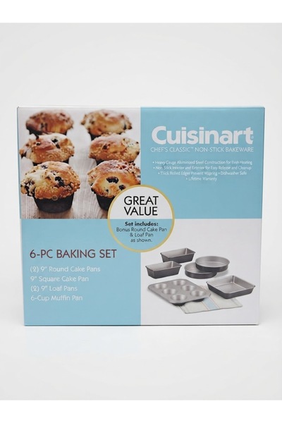 Cuisinart Chef Classic 6 Piece Non-Stick Stainless Steel Cookware Set