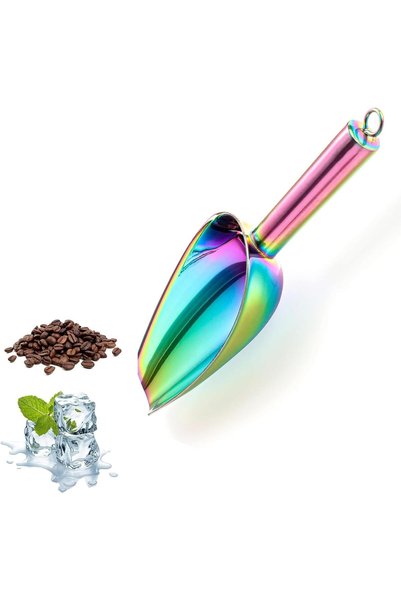 Arabest Mini Stainless Steel Ice Scoop,Rust-Proof Small Metal Scoop for Candy...