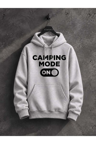 North Whiskers Camping Mode on Outdoor Hoodie - Unisex Hooded Sweatshirt