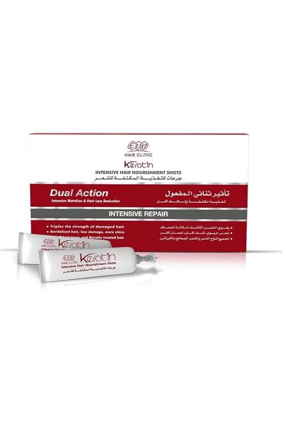 Eva Cosmetics Eva Hair Clinic Keratin Hair Nourishing Ampoules For Damaged Ha...