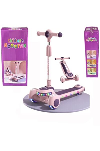 unbranded Viper Pink Scooter Child Kick Flashing LED Light Up 3 Wheel Push Ad...