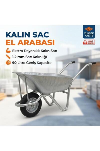 Dirim El Arabası 1.0mm Sac // 100 Litre Kapasite // Yük Taşıma Arabası // Dem...