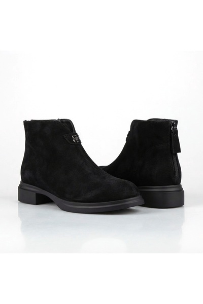 KİNDEP (Park Moda) Fleece Inside Rubber Non-Slip Sole Daily Women's Boots Black