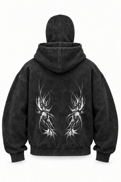 FREAK T-SHIRT Kar Maskeli Ninja Unisex Sweatshirt Gothic Tribal Hırka 2iplik ...