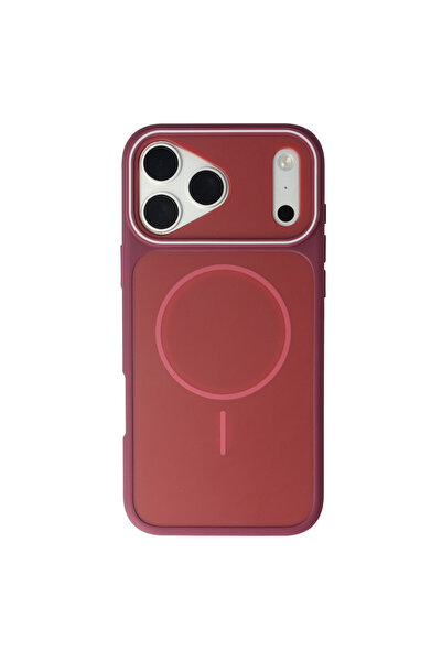 SEP Husă TPU+PC MagSafe Strat Dublu Apple iPhone 18 Pro Cireș Întunecat