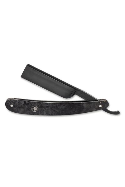 Böker Black Amboina 6/8" Karbon Çeliği Kare Burun Klasik Ustura