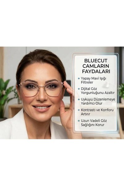 Genel Markalar MAVİ IŞIK KORUMALI GÖZLÜK CAT MODEL(CAM TAKILABİLİR)