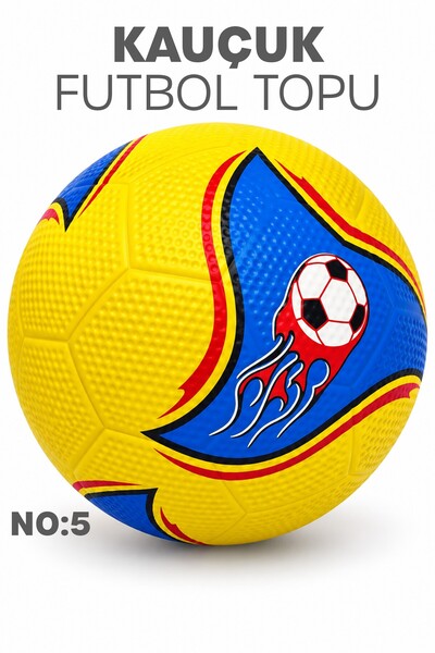 Telvesse Kauçuk Futbol Topu Yekpare Üretim Soft Karışık Renk 400 Gram No:5