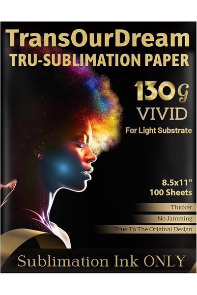 TransOurDream ورق طباعة حراري 130 جرام، مقاس 8.5×11 بوصة، 100 ورقة، مناسب لأي...