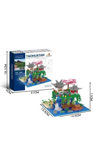 Siotay Set de construcție Cascada Taohuatan, jucărie creativă