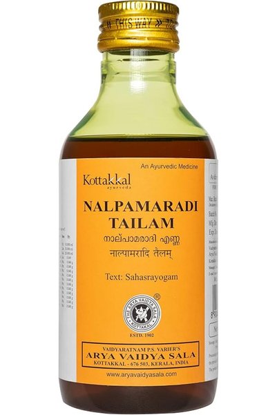 Kottakkal ayurveda نالبامارادي تايلام - زيت، 200 مل، للشعر والبشرة (عبوة واحدة)