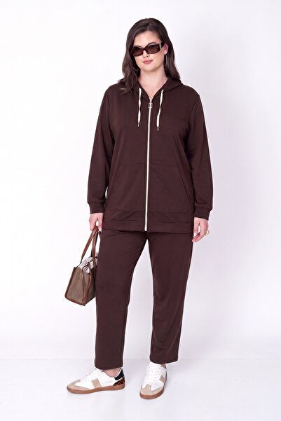 Büyük Moda Cardigan and Sweatpants Set-Set