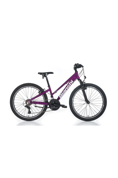 Bianchi XR24.3 24" 21-V VB Kız Çocuk Dağ Bisikleti - Mürdüm-Gri - 31 Cm