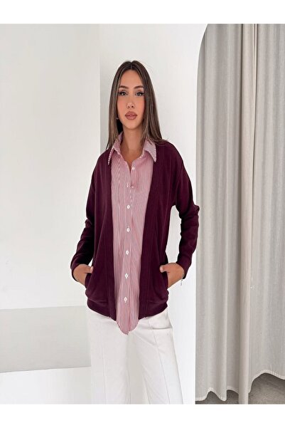 MİRVE BUTİK Selani̇k Cardigan with Shirt