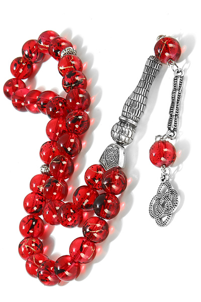 Öyküm accesory 10 Pieces Round Model Natural Stone Glass Prayer Beads Set, Gift Prayer Beads, Wholesale Prayer Beads, Men's Prayer Beads