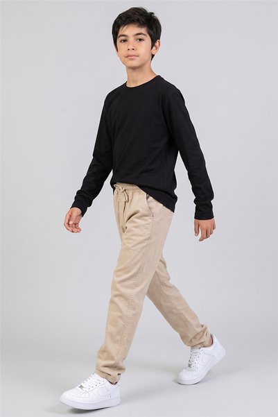 DMB BOYS & GIRLS Dmb Boy's Pants 7-15 Years Old Beige