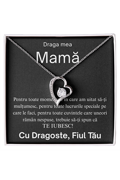 BijuriRo Cadou pentru Mama Mea - Colier cu Inimă de Dragoste