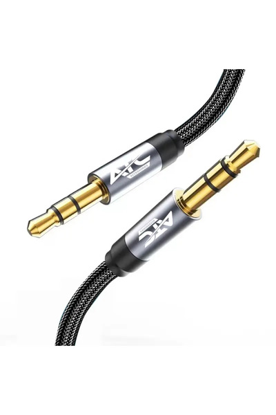 ATC Καλώδιο ήχου 3.5mm αρσενικό - 3.5mm αρσενικό Μαύρο 3μ 02.008.0125