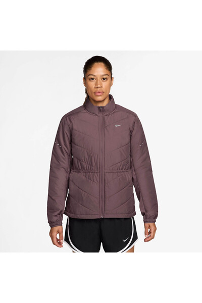 Nike Kadın Swift Therma-fit Fill Rüzgar Geçirmez Spor Kahverengi Koşu Ceketi