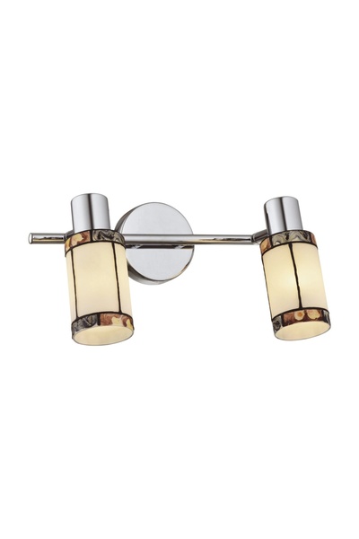 Klausen Aplică de perete Tivoli KL6338, 2xE14, crom + multicolor alb, metal +...
