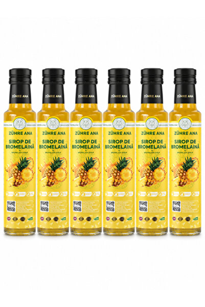 Zühre Ana 6 x 250 ml sirop de bromelaină pentru pierderea în greutate și redu...