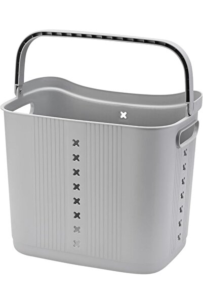 Lawazim Plastic Laundry Basket - 2 Tier Beige - Rolling Laundry Hamper with 4...