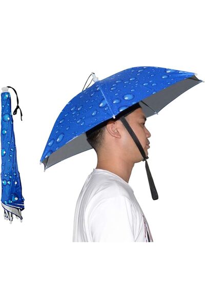 Newcollection73 NEW-Vi Umbrella Hat, 25 inch Hands Free Umbrella Cap for Adul...