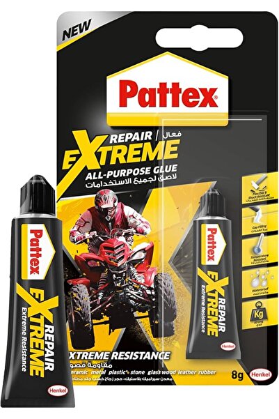 Pattex لاصق إصلاح قوي للغاية متعدد الاستخدامات، لاصق شفاف مرن للإصلاحات، مناس...