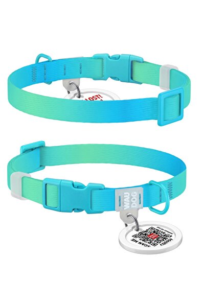 WAUDOG Zgardă pentru câini, reciclată, QR, XS, 20-30 cm, 10 mm, degrade, cata...