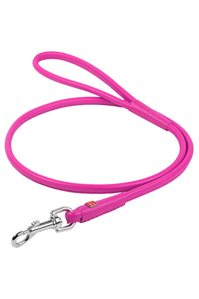 WAUDOG Lesă de câine din piele, Glamour rotundă, diametru 13 mm, lungime 183 ...