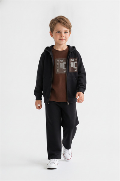 NK Boy's Shape Badi 4-8 Years Brown