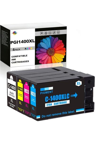 GENERAL خراطيش حبر متوافقة PGI 1400 XL PGI-1400XL متوافقة مع الطابعات MAXIFY ...