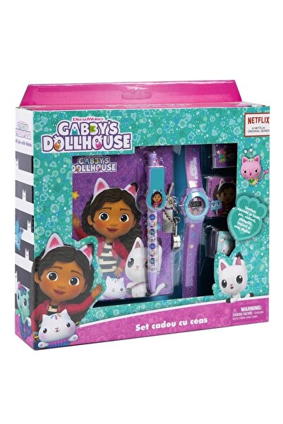 Gabby's Dollhouse GDH4910 Подаръчен комплект с часовник, дневник и аксесоари,...