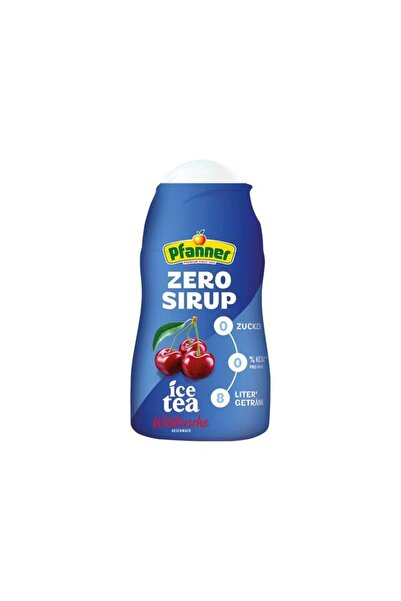 Pfanner Sirop Zero Zahar Ice Tea Cirese Salbatice, Cu Indulcitori 57Ml