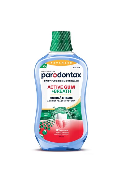 Parodontax Apa de gura fara alcool cu fluor, pentru utilizare zilnica, Active...