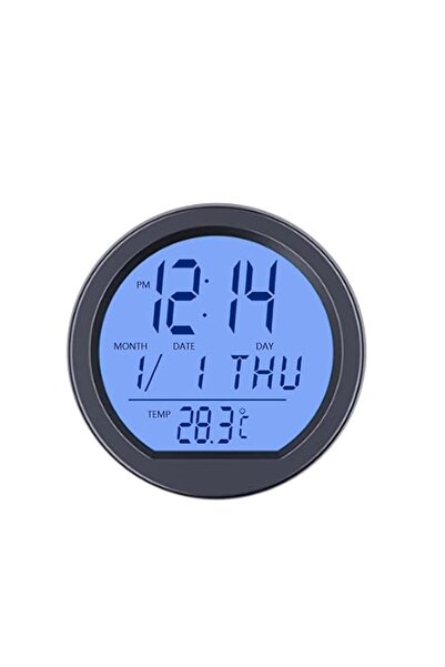 ALMEKAQUZ Car Dashboard Clock, Automotive Digital Clock Temperature, Vehicle ...