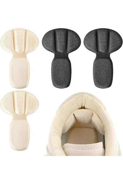 Tazweeq Heel Cushion Pads, 2 Pairs Self-Adhesive Heel Grips for Loose Shoes, ...