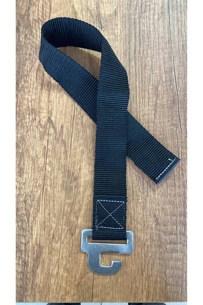 E Tipi Kolonlu Kanca Branda Kancası Siyah 60 Cm Kolonlu