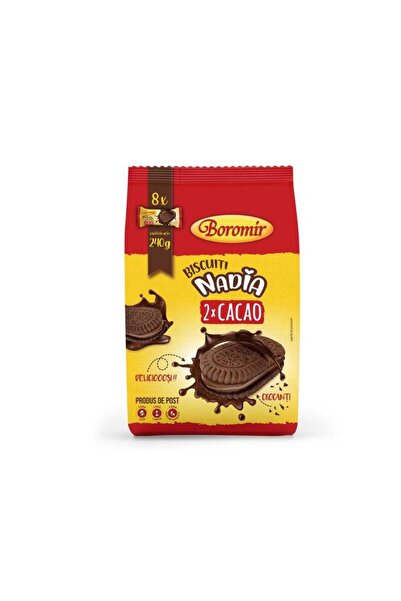 Boromir Biscuiti Nadia Cacao Cu Crema De Cacao 240 Gr