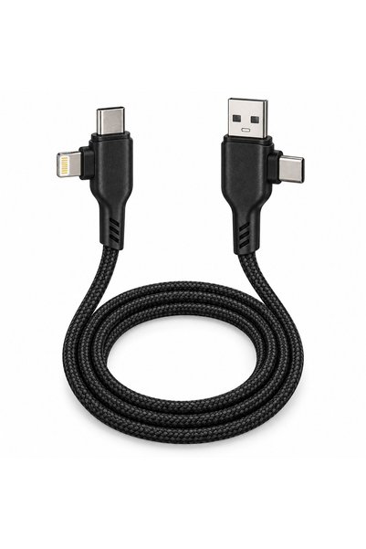 WORD Ward Wd‑Cb19 Multi‑Use Charging and Data Transfer Cable, 1.2m Long