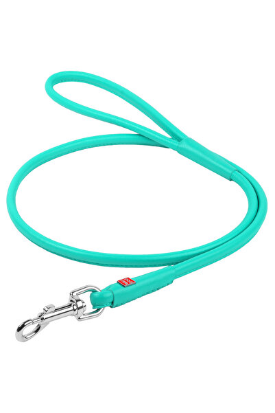 WAUDOG Lesă de câine din piele Glamour rotundă, diametru 13 mm, lungime 183 c...