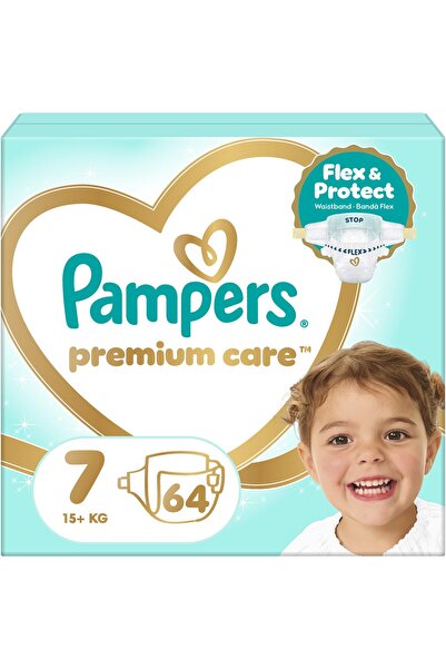 Pampers Scutece Premium Mega Box Care Mărimea 7, 15Kg+, 64 bucăți