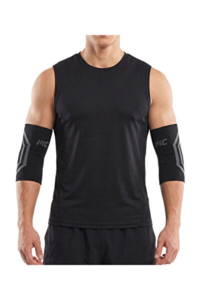 MUSCLECLOTH Elastik Spor Dirseklik 2'li Paket Siyah
