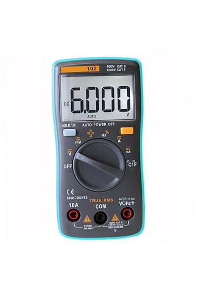 EACAM True RMS Multifunctional LCD Digital Multimeter DMM DC AC Voltage Curre...