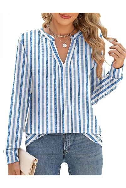 GENERAL Micoson Womens Tops Dressy Casual Long Sleeve Business Knit T Shirts ...