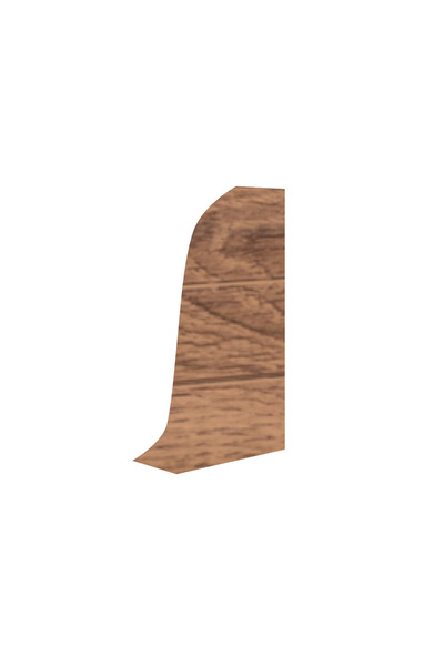 Korner LP60 202 Capac de capăt dreapta pentru plintă, Nuc Regal