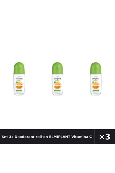 ELMIPLANT Set 3x Deodorant roll-on Vitamina C, 50ml