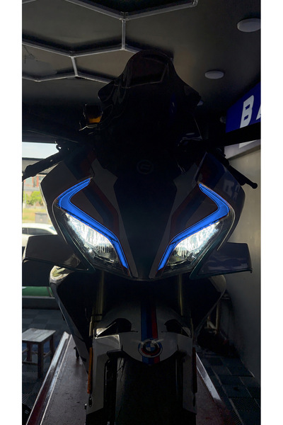 Banxtre CFMOTO 450SR Gündüz Ledi için Hazır Kesim Far Filmi Far Renklendirme ...