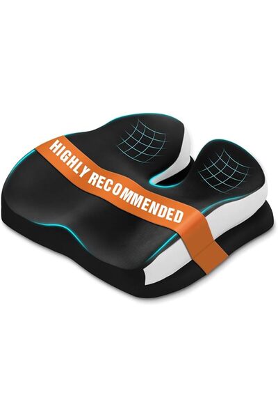 GENERAL Memory Foam Ergonomic Seat Cushion for Office Chairs Pain Relief