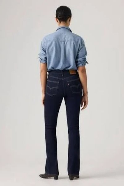 Levi's 725 High Waist Bootcut True Blue Rinse Navy Blue Women's Jeans